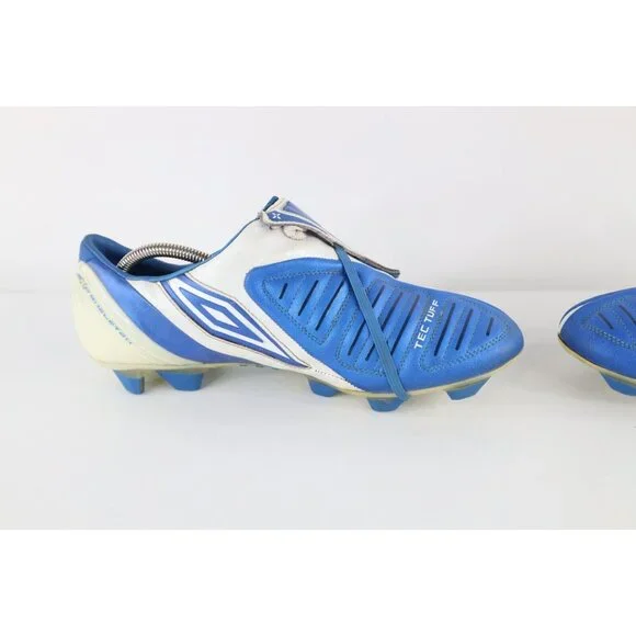 Vintage Umbro Mens 11 Kangaroo Leather XAI V Soccer Cleats Shoes Blue White FG Umbro × Vintage Vintage Umbro Kangaroo Leather XAI V Soccer  main image 3